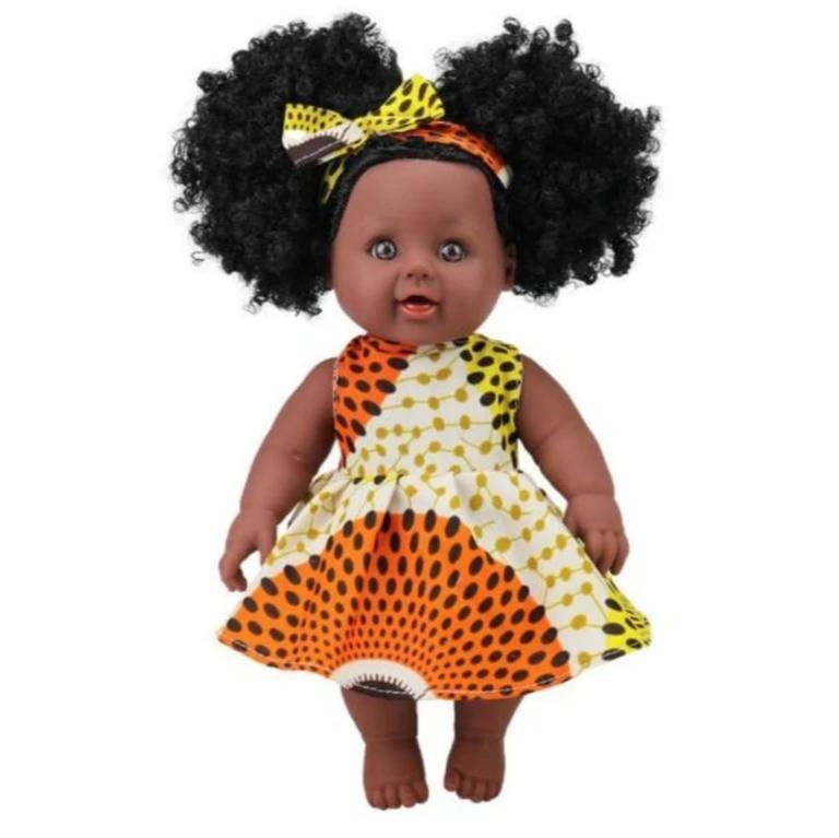 VGEBY Poupée bébé fille noire 12in noir bébé fille poupée afro