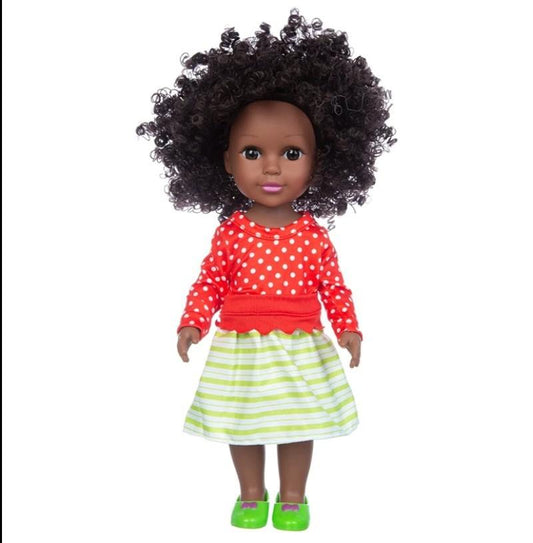 Poupée Noire Bébé Fille Poupée Poupée Africaine Pour Enfants Mode Jouer Poupée Alia - look'afrik paris